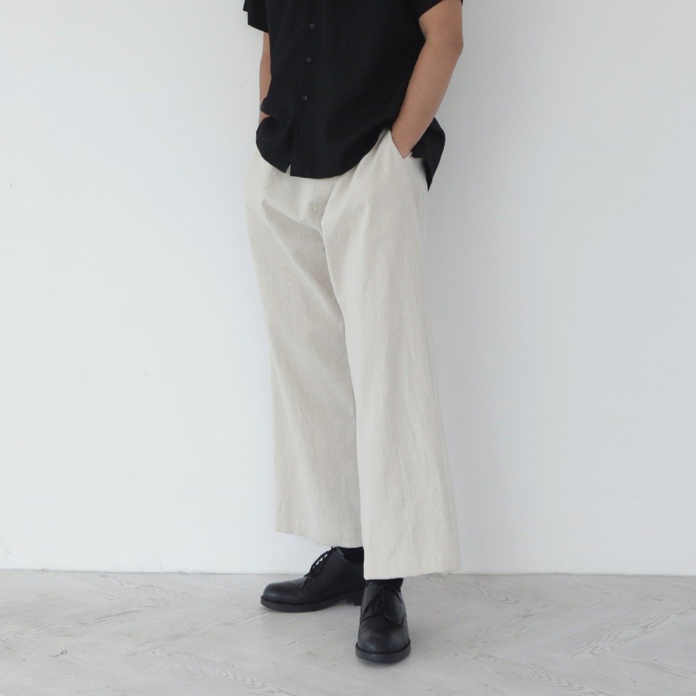 unisex Straight pants beige [4color]