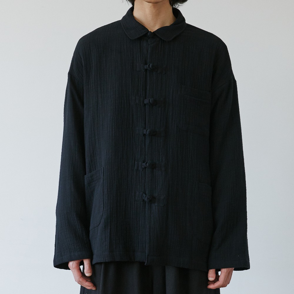 unisex duffle jacket black [3color]