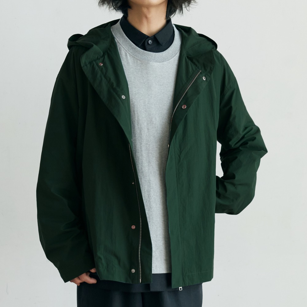 unisex spread hood jacket green [4color]