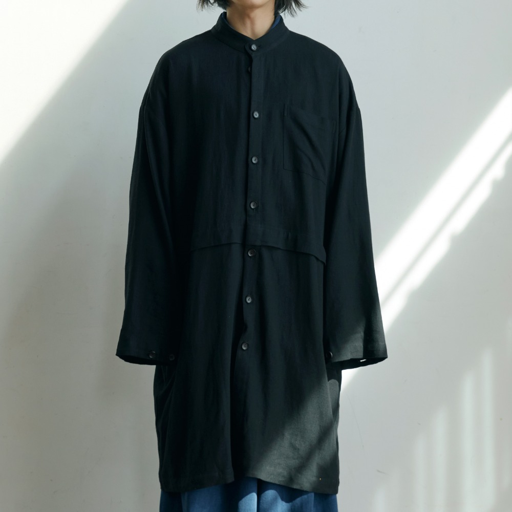 unisex fishtail jacket black [2color]