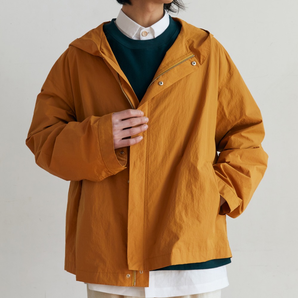 unisex spread hood jacket mustard [4color]