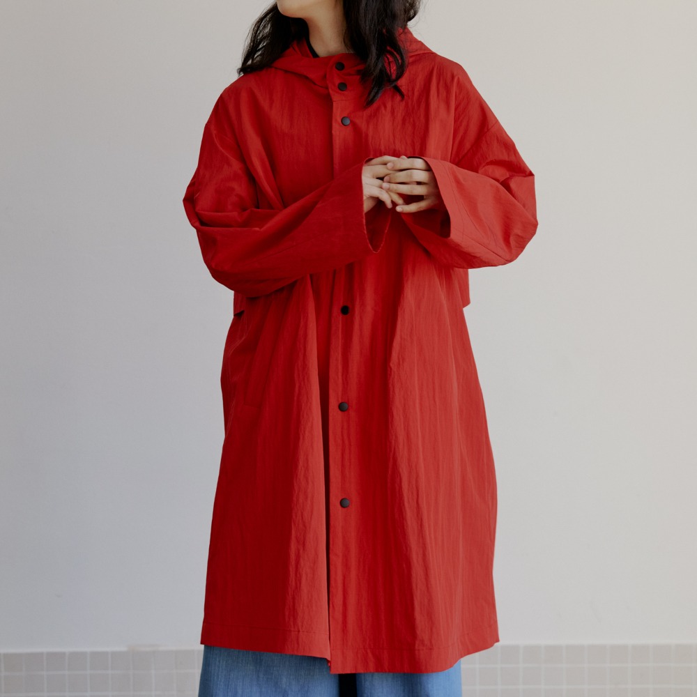 unisex rain coat red [4color]