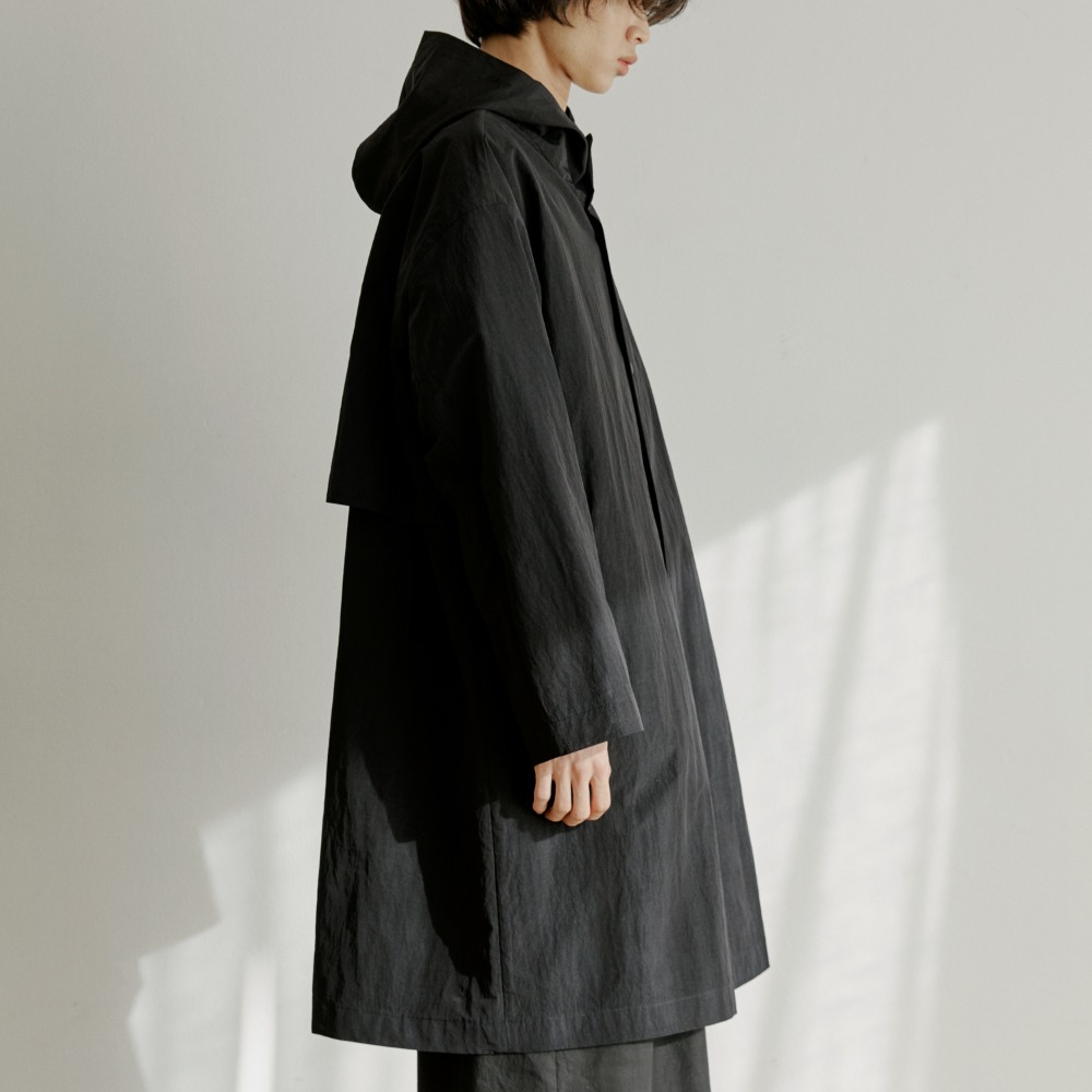 unisex rain coat black [4color]
