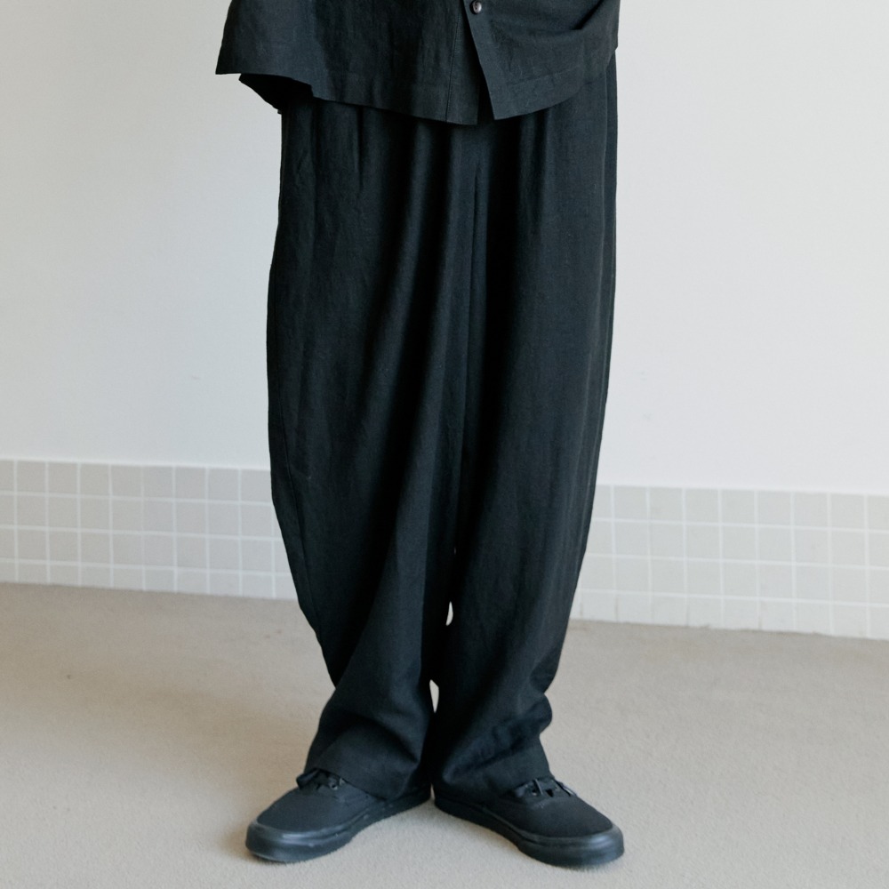 unisex tap pants black [3color]