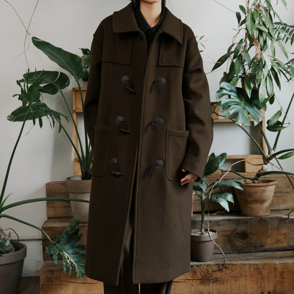 unisex cashmere duffle coat brown [ 3color ]