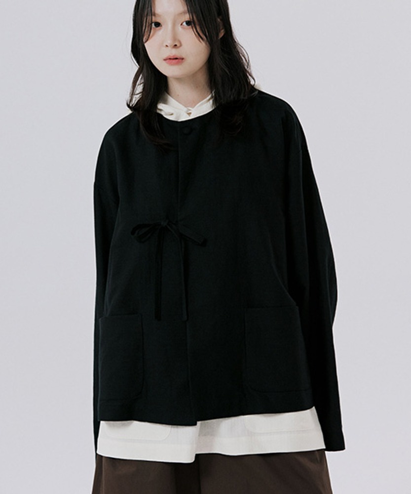 unisex loop jacket black [2color]